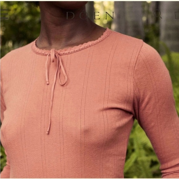 Doen 100% cotton Annie Tee in Bruschetta - Picture 3 of 9